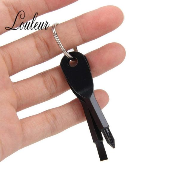

louleur 2019 new phillips screwdriver key chain useful rainbery portable stainless steel screwdriver flathead head bbyena alice_bag