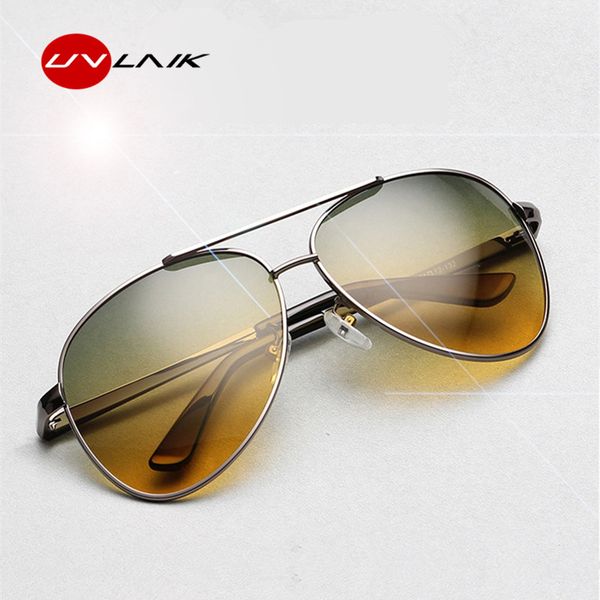 

uvlaik поляризованные очки мужчины день ночного видения вождения очки женщин желтый зеленый объектив anti-glare солнцезащитные очки, White;black