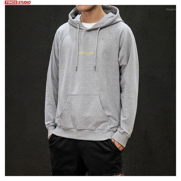

dropshipping autumn male streetwear causal outwear hoodies outwear hip-hop solid pocket japanese hooded pullover1, Black