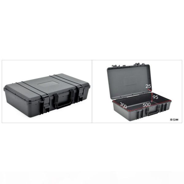 

520x335x130mm instrument case abs plastic toolbox protective safety case storage box equipment case outdoor safety equipment bbypuc mj_bag