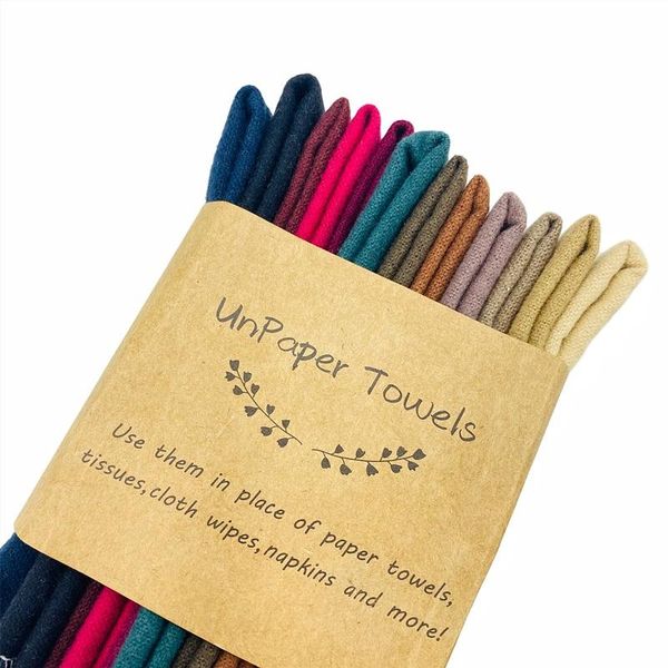 

non paper towels reusable washable paperless recycled birdseye cotton napkins bathroom roll cleaning cloth kitchen unpaper towel