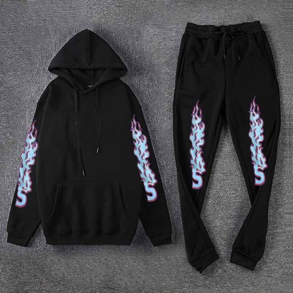 

2020 set sweatsuit tracksuit men hoodies pants mens clothing sweatshirt pullover women casual tennis sport tracksuit sweat suit, Gray