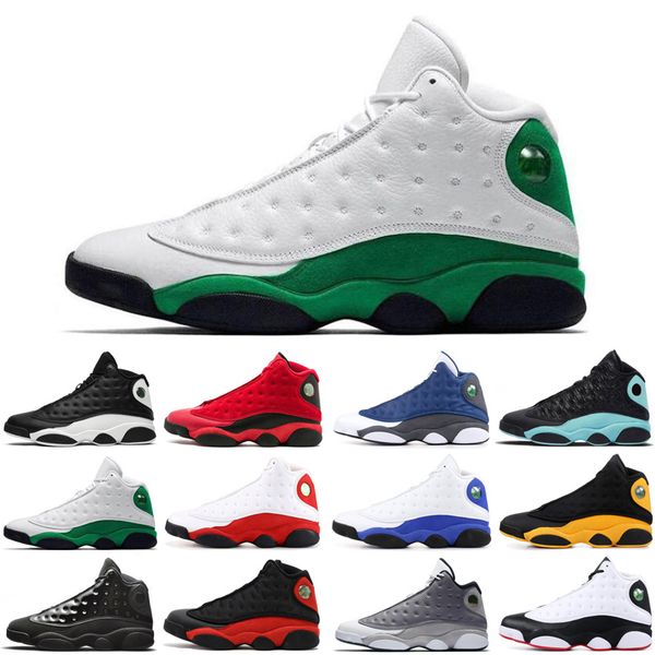 

flint 13 13s jumpman men women basketball shoes wheat cap and gown lucky green grey to bred mens trainers sports sneakers