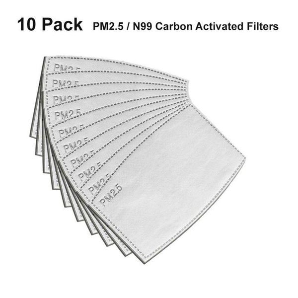 

10x pm2.5 activated carbon filter replaceable haze filter paper for cover fourth layer offers density for smaller berets, Blue;gray
