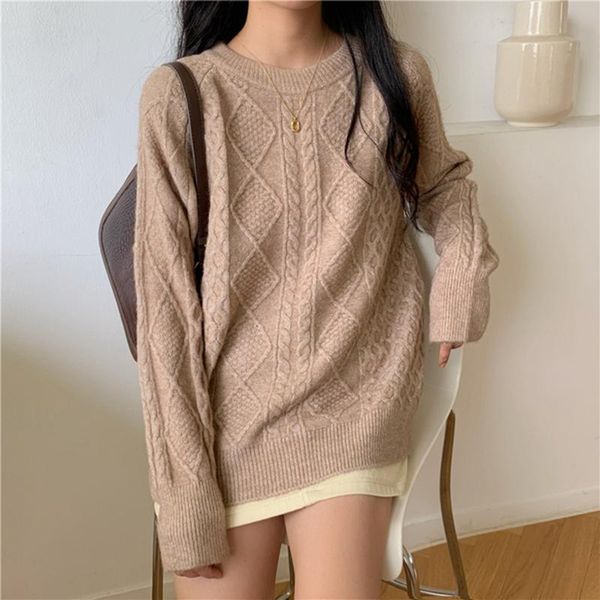 

knitting sweater for women o-neck long sleeve slim pullovers casual oversized white sweaters female 2020 autumn clothing, White;black