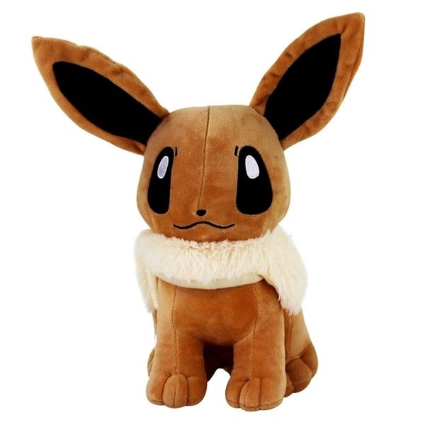 

12" 30cm big sitting eevee plush toys soft stuffed animals toy gift plush dolls for kids baby gift toys y200623