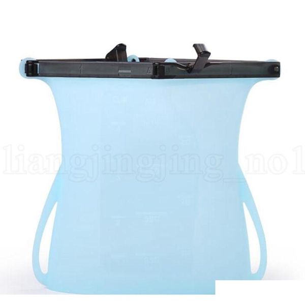 

1000ml sile fresh bags reusable foldable fridge milk fruit meat sealing fresh bag sile food st qylnma bbgargden