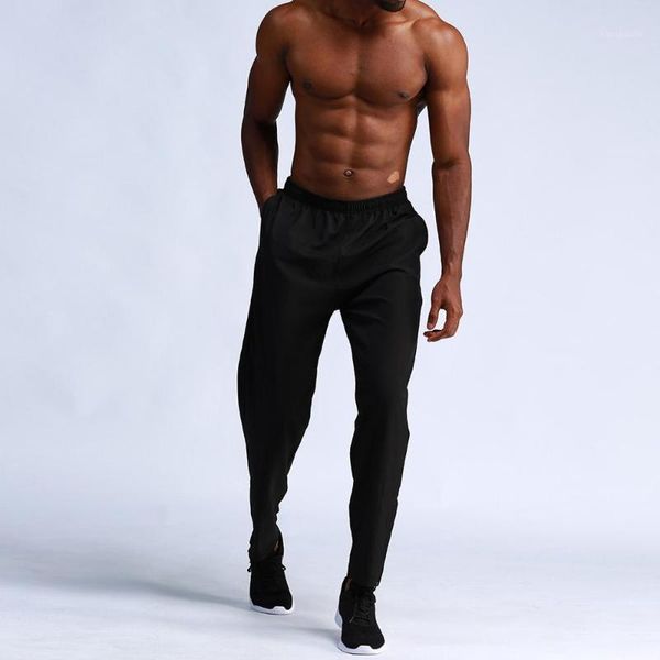 

running pants jogging men sport trousers cotton soft bodybuilding joggers gym shorts1, Black;blue