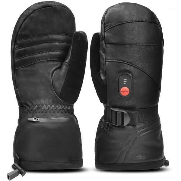 

ski gloves far infrared heated mitten carbon fiber heating 3 shift temperatures battery gloves1