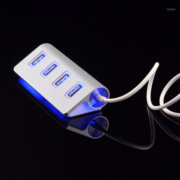 

hubs led mini 4 port hub speed usb 2.0 splitter adapter with cable for pc lap2021 1