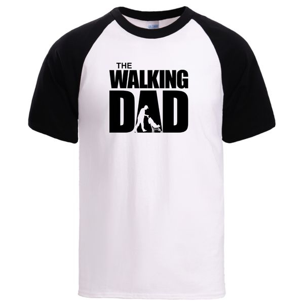 

sport the walking dad mens summer t shirt 2020 man brand short sleeve 100% cotton pullover raglan tshirts man loose workout tshirt