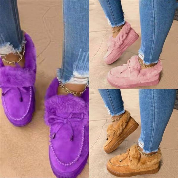 

yqhyn female home indoor snow boots flats cotton slippers soft bottom mop cotton yarn plus velvet women, Black