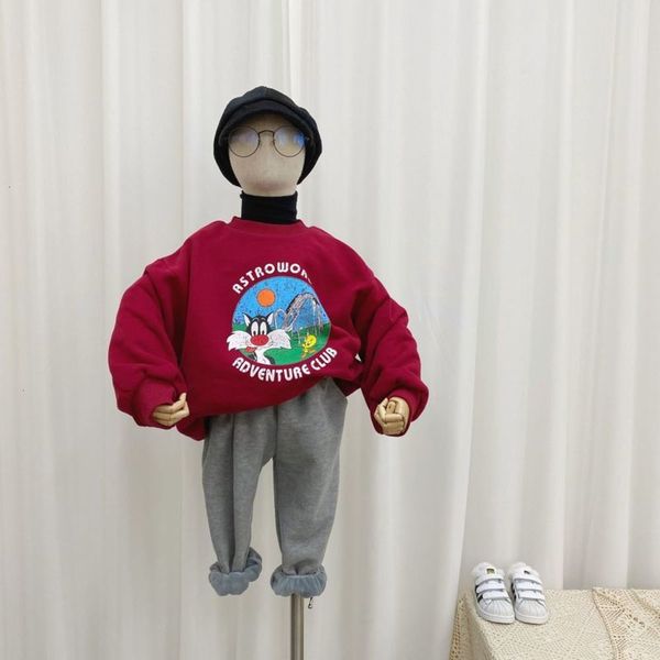 

and 2020 xixi new winter women's men's big children's plush sweater korean printed cat pullover b24kba9n, Black