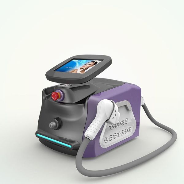 

portable effective laser hair removal device 755nm 808nm 1064nm diode laser hair removal for spa, Black