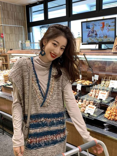 

tbnfk skirt winter 2019 dress mid long net red pullover dress dresspullover women's sweater autumn loose knit korean bottoming shirt l8, White;black