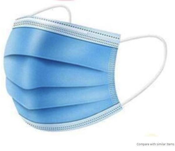 

with ups ship 8 colors disposable face masks elastic ear loop 3 ply breathable dust air anti-pollution face mask mouth m