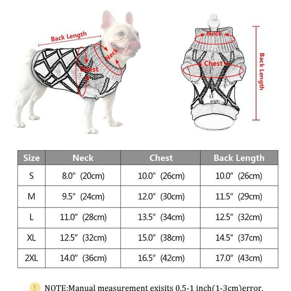 

pet dog winter warm jumper sweater dog puppy clothes for small medium dogs cats chihuahua ropa para per sqcijs