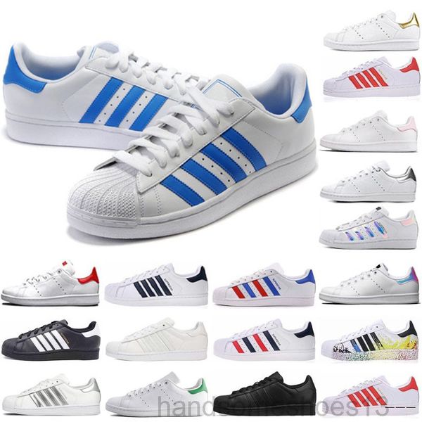 

new spring and autumn fashion men women superstar shoes golden size 36-45 skateboarding shoes flat shoes h-2w