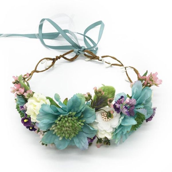 

flower wreath crown wedding party hair accessories girl flower wreath headband floral garlands women headdress o qylcwa