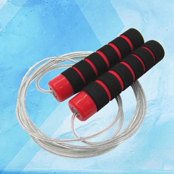 

3 meters adjustable soft skipping rope with skin-friendly handles for kids children students and adults (red)
