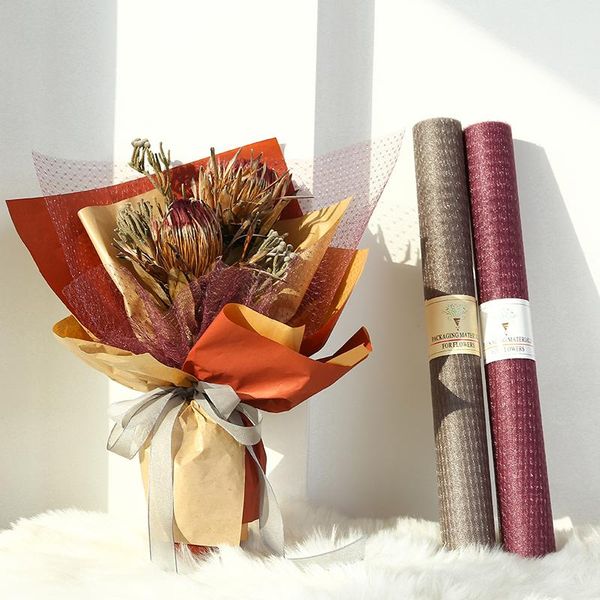 

2rolls starlight yarn bouquets flowers wrapping gauze florist packaging materials ing