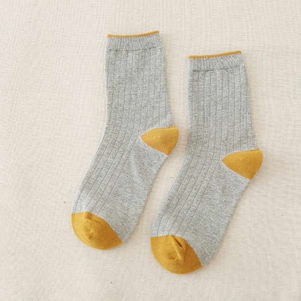 

sm0il children's autumn and winter mid tube stockings stockings medium color matchingstyle korean tube socks versatile long cotton sock, Black