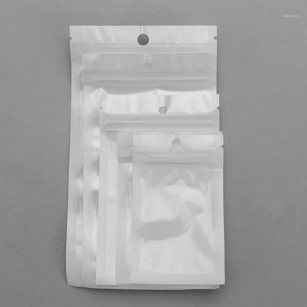 

100pcs/pack self seal zipper plastic retail packaging pack poly bag storage bag packaging hang hole1