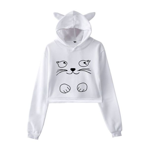 

autumn hoodies sweatshirts for girls clothes fashion lumbar print long sleeve pullover sweatshirts hoodie with plus size zy34, Black