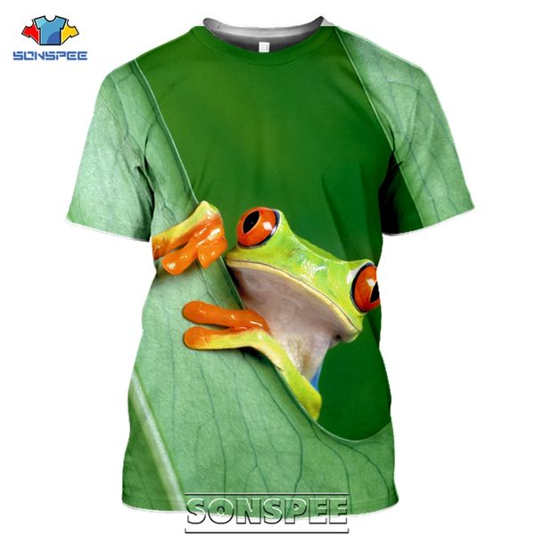 

tree frog cartoon natural red eyed frog mens homme 3d print shirts funny hentai anime men clothing