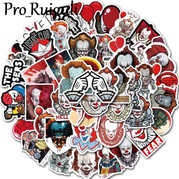 

10 30 50шт стивен короли это клоун дети scrapbooking наклейки водонепроницаемый пвх скейтборд граффити наклейки дети классические игрушки bb