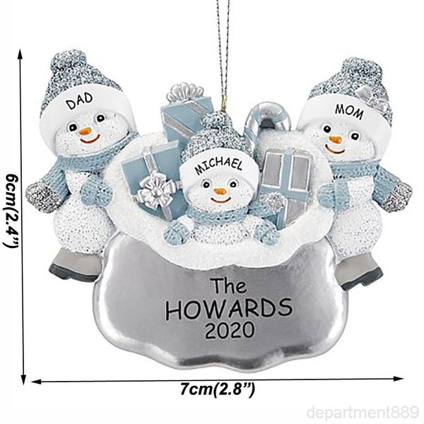 

a-new decorations lovely pvc snowman christmas tree hanging pendants cute 3/4/5/6 festivals ornaments owf2936