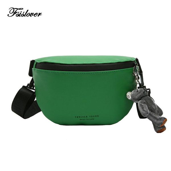

new fanny pack women waist bags crossbody bag for women pu leather shoulder bag fashion lady semicircle saddle