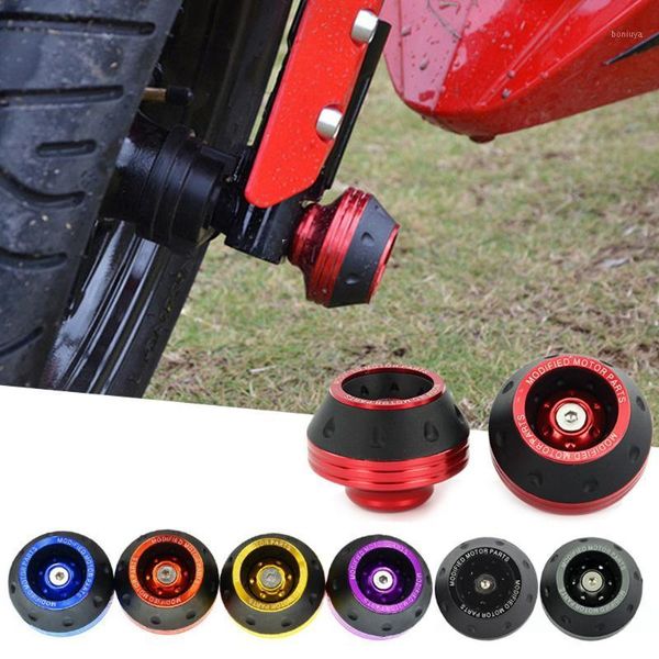 

1 pair motorbike falling protection scooter moped cnc aluminum motorcycle accessories front fork wheel frame sliders alloy1
