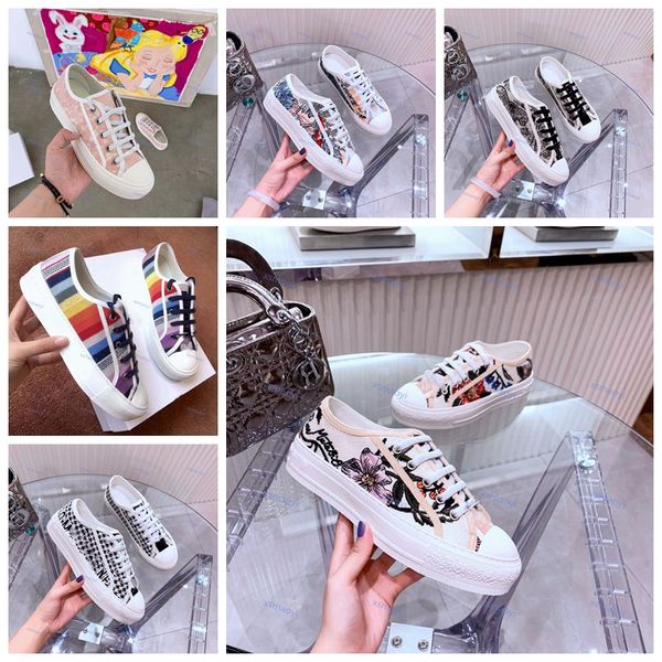 

new paris fashion embroidery flowers woman spring autumn shoe flats casual canvas fashion sneaker cd canvas shoes big size 35-41, Black