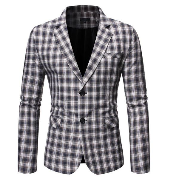 

men's suits & blazers fashion casual suit jacket, White;black