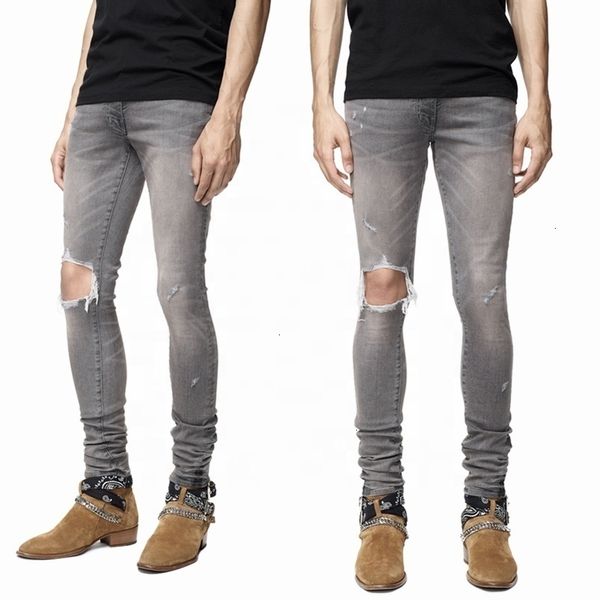 

oem men skinny trousers damaged mens jeans in bulk