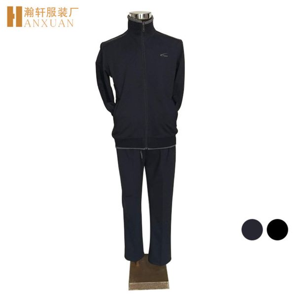 

dad's autumn spring sportswear 2-piece and casual men's suit, Gray