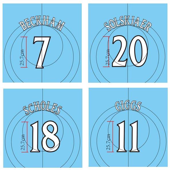 

garment manual diy flocking giggs11 beckham7 scholes18 solskjaer 20 nameset