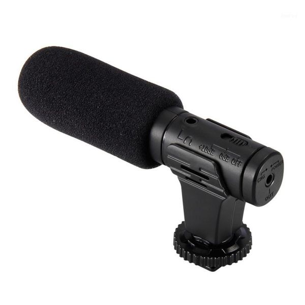 

mic-07 super 3.5mm stereo microphone vlog pgraphy interview digital hd video recording microphone for smartphone and camera1
