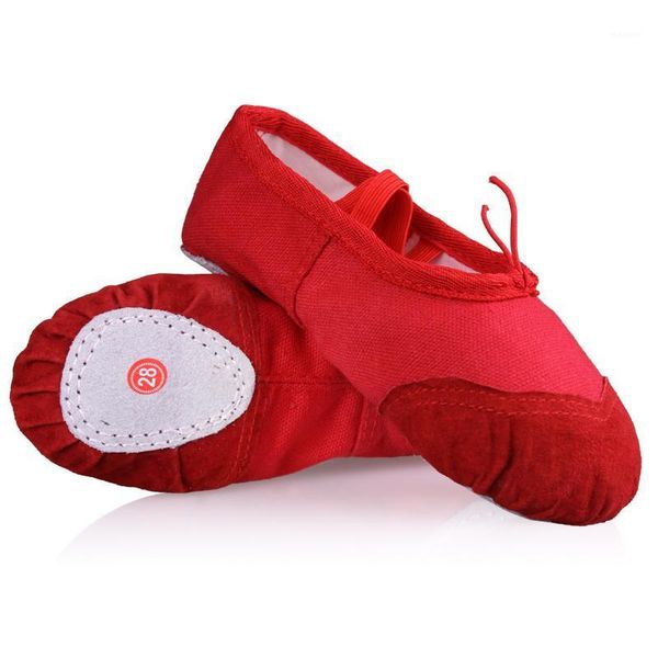

wholesale children girls kids soft sole ballet dance shoes 3-13 years1, Black;red