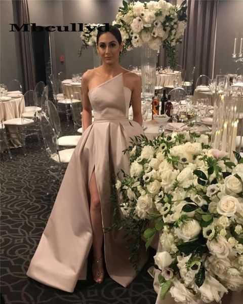

mbcullyd champange satin bridesmaid dresses for women black girls long wedding guest dress party formal vestido madrinha y200109, White;black