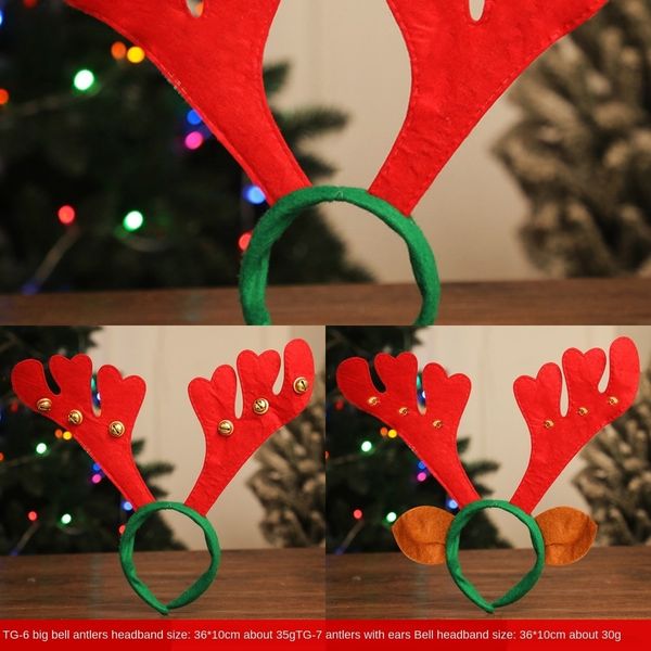 

w95pp christmas bell antler elk head bandformal dress band children feather party band hair accessories performance hair dress qvvfo