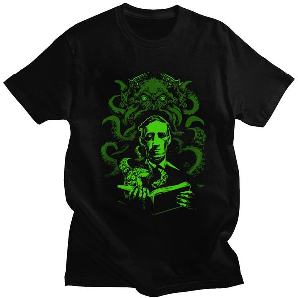 

sport kawaii lovecraft t shirt men fashion short-sleeve the call of cthulhu printed tshirt 100% cotton slim fit tee merch gift