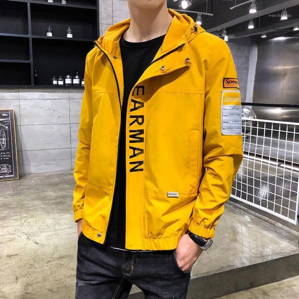 

spring and autumn japanese-style popular jacket youth trend casual workwear jacket yellow1, Black;brown