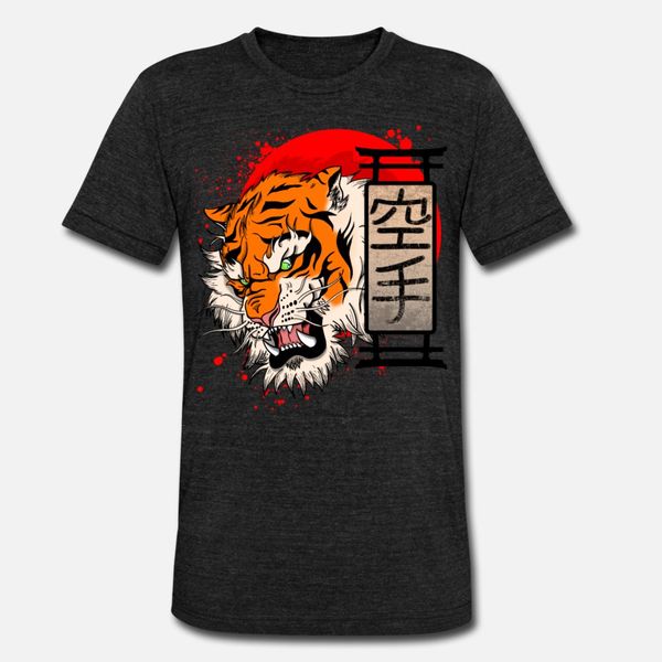 

karate tattoo tiger with japanese letters designers graphic t shirt comic unique tracksuit hoodie sweatshirt