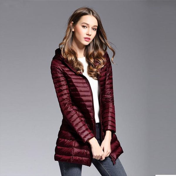 

winter jacket men 2020 fashion long duck parka jacket mens solid thick jackets and coats women winter coats, Black