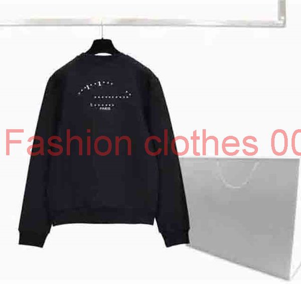

20fw mens hoodies sweater fashion sweatershirt hooded loong sleeve men women couple pullover letters curve printed, Black
