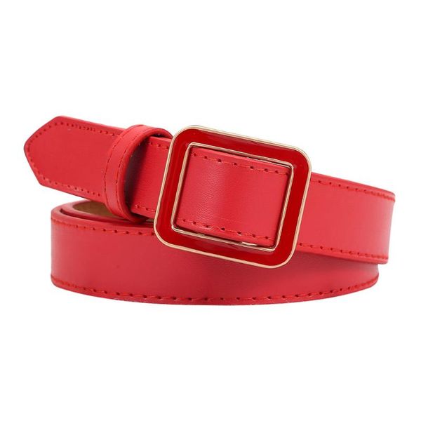 

jaycosin 2020 новый женский кожаный ремень пряжки металла pure color waistband пояс хороший подарок повседневный пояс бизнес-платье, Black;brown