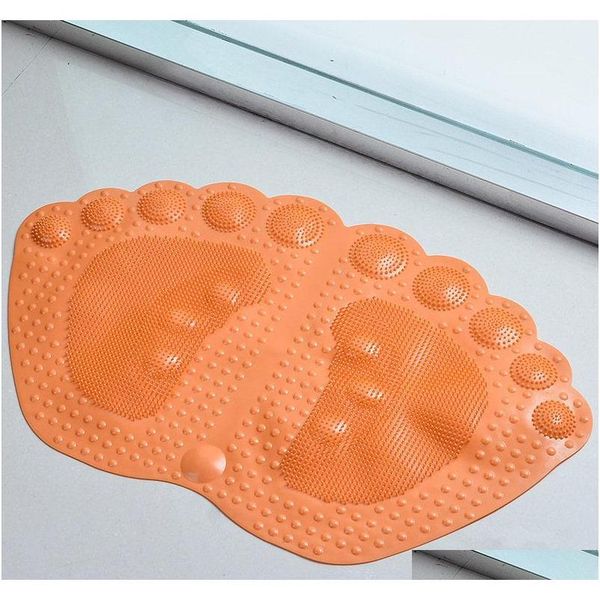 

creative footprint shaped bathroom non slip mat shower massage feet mats pvc bath mat bathroom rug floor rug qylzgl lipper
