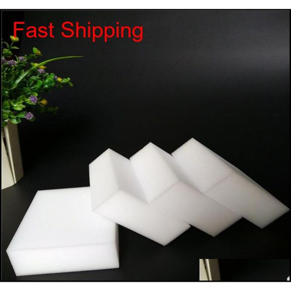 

200pcs 10*6*2 cm white magic cleaning melamine sponge eraser magic sponge esponja magi qylfmt tore2010